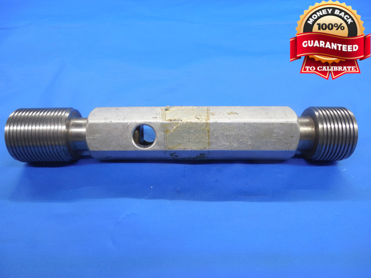 .9900 16 STUB ACME THREAD PLUG GAGE .99 .990 GO NO GO P.D.'S = .9713 & .9848 NA