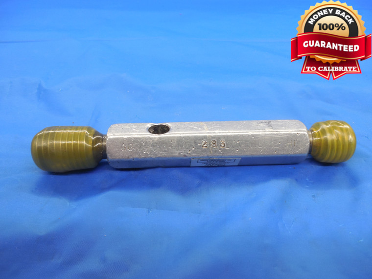 5/8 11 UNS + .0283 THREAD PLUG GAGE .625 GO NO GO P.D.'S = .5870 & .5942 NS TOOL