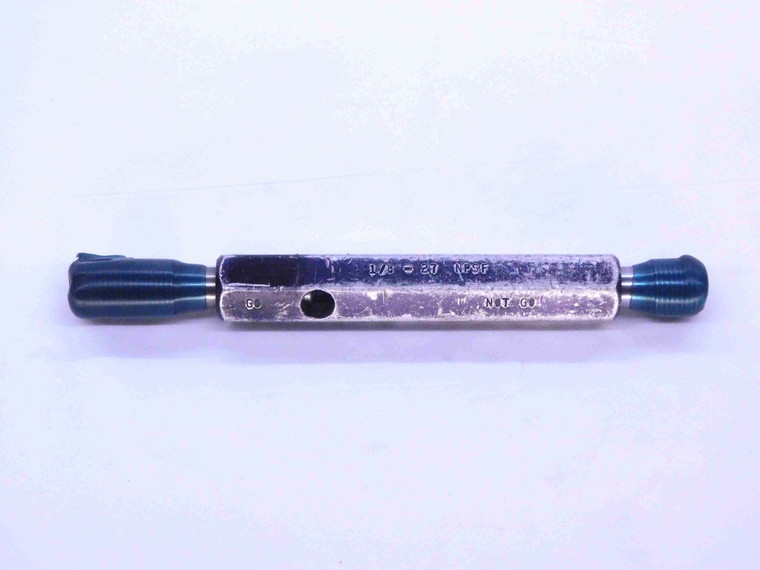 1/8 27 NPSF PIPE THREAD PLUG GAGE .125 .1250 GO NO GO P.D.'S = .3692 & .3727 2B - DW0898FC
