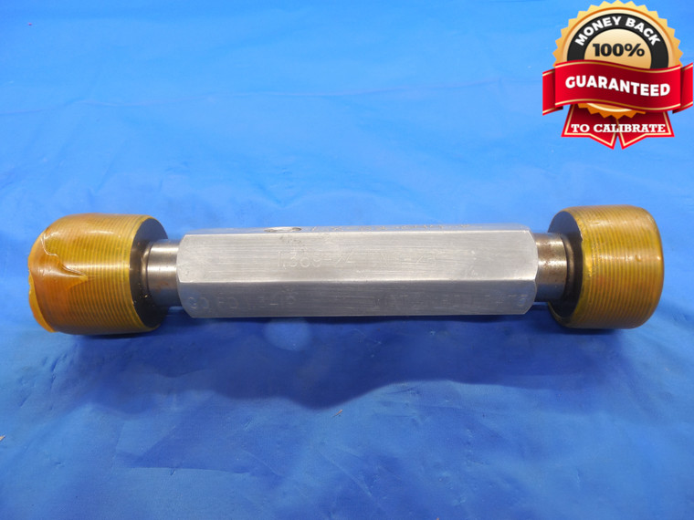 1.369 24 UNS 2B THREAD PLUG GAGE  GO NO GO P.D.'S = 1.3419 & 1.3475 NS-2B 1.3690
