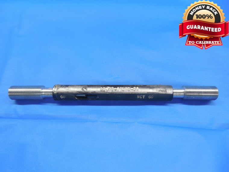 11/32 40 UNS 2A SET THREAD PLUG GAGE .34375 GO NO GO P.D.'S = .3267 & .3236
