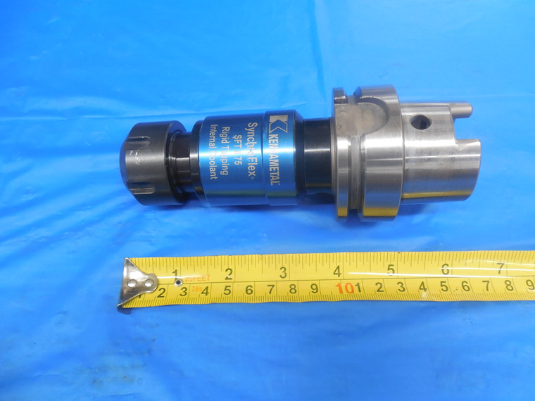 KENNAMETAL HSK63A ER25 COOLANT THRU RIGID TAPPING HOLDER SYNCHROFLEX SFT II 75
