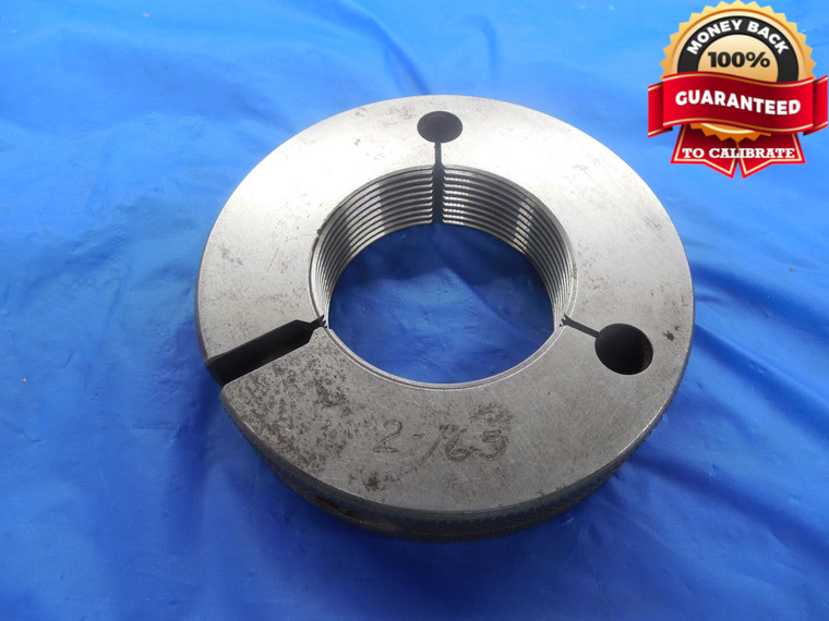 2" 12 N 2 THREAD RING GAGE 2.0 NO GO ONLY P.D. = 1.9392 UN-2 2"-12 BUDGET TOOL