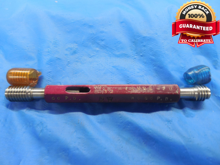 11/32 18 UNS 2B THREAD PLUG GAGE .34375 GO NO GO P.D.'S = .3076 & .3132 NS-2B