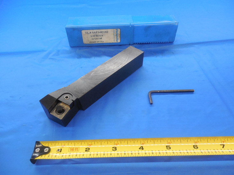 VALENITE LSFR16A LATHE TURNING TOOL HOLDER 1" SQAURE SHANK 1.0 1.00 WITH WRENCH