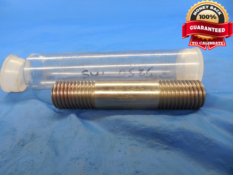 SHOP MADE .800 - 10 .1P .2L UNJS 3A SET THREAD PLUG GAGE .8 .80 DOUBLE LEAD 2STR