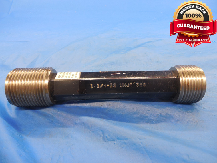 1 1/4 12 UNJF 3BG THREAD PLUG GAGE 1.25 GO NO GO P.D.'S = 1.2009 & 1.2069 3B