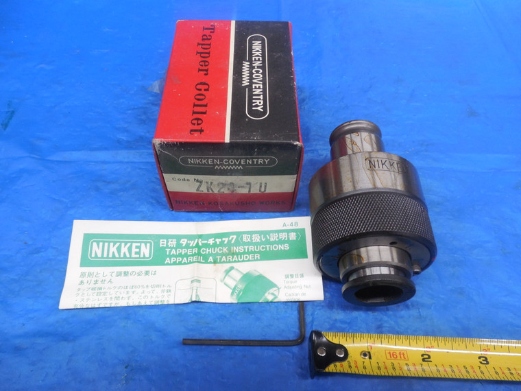 New NIKKEN ZK24 1" U Tap Tapper Collet ADAPTER TENSION COMPRESSION 1.0 CNC MILL