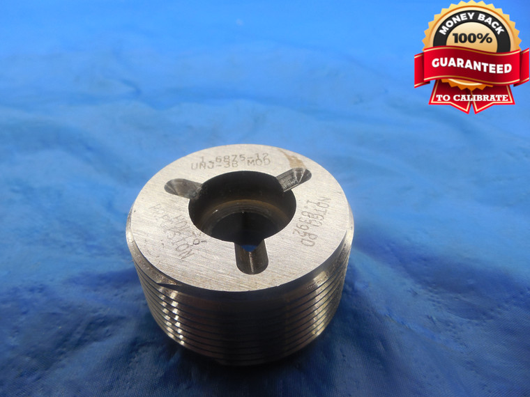 1 11/16 12 UNJ 3B MOD THREAD PLUG GAGE 1.6875 NO GO ONLY P.D. = 1.6392