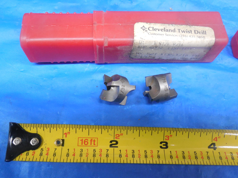 4pc LOT OF NEW CLEVELAND COUNTERBORE TIPS 1/2X3/16  9/16