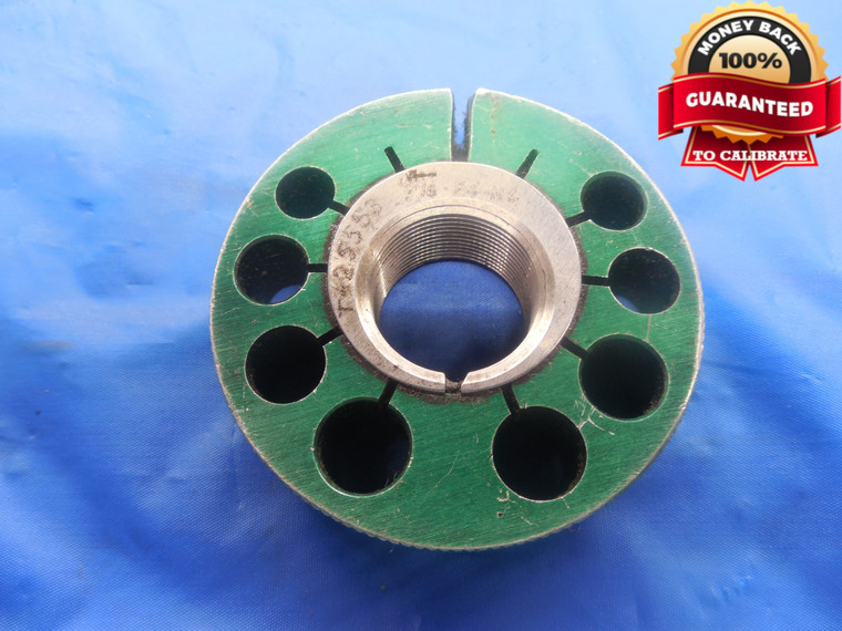 13/16 24 NS THREAD RING GAGE .8125 GO ONLY P.D. = .7864 13/16"-24 UNS - 3A