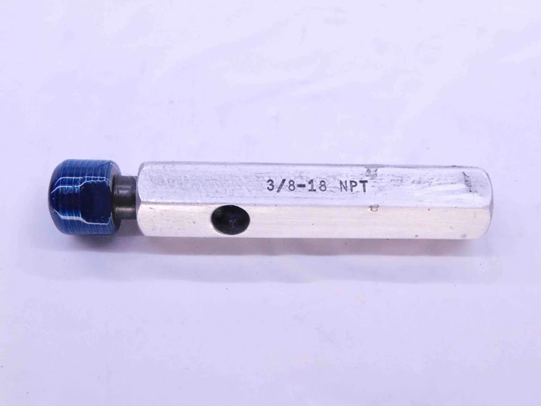 3/8 18 NPT L1 PIPE THREAD PLUG GAGE .375 .3750 N.P.T. NATIONAL TAPER INSPECTION - DW2275BU