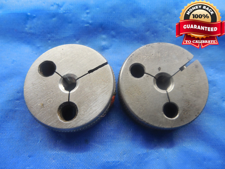 10 32 NF 3 THREAD RING GAGES #10 .190 GO NO GO P.D.'S = .1697 & .1678 UNF-3