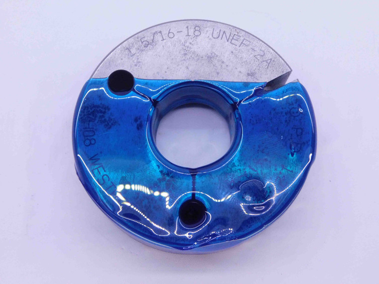 1 5/16 18 UNEF 2A THREAD RING GAGE 1.3125 GO ONLY P.D. = 1.2749 INSPECTION CHECK - DW2305BU