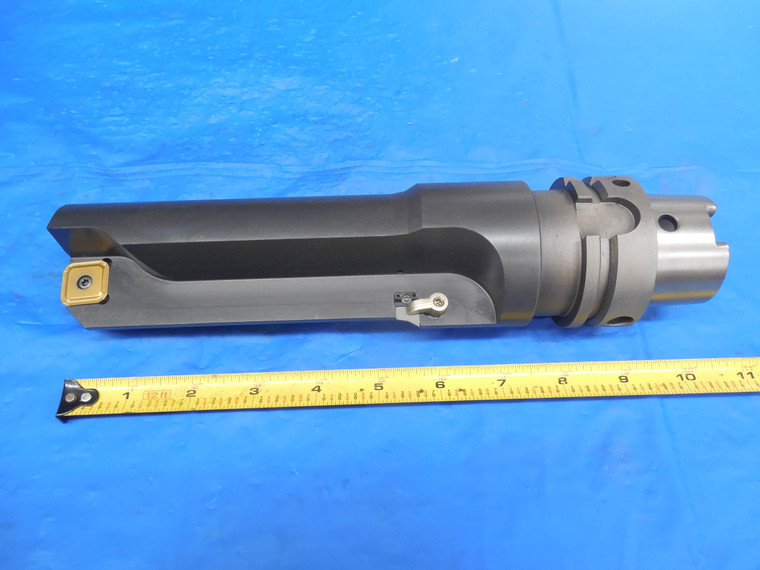 HSK63A INTEGRAL 53 mm DIA INDEXABLE INSERT STRAIGHT FLUTE DRILL TOOL HOLDER 57mm