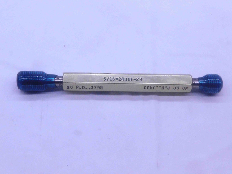 5/16 24 UNF 2B STI HELICOIL THREAD PLUG GAGE .3125 GO NO GO PD'S = .3395 & .3433 - DW2736RD