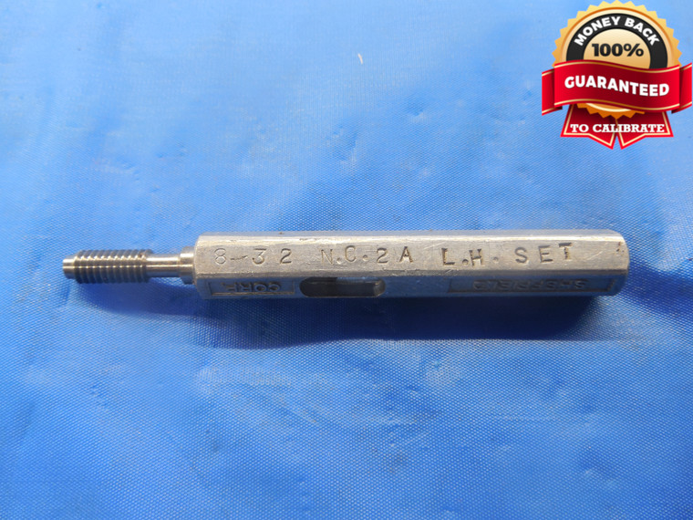 8 32 NC 2A LEFT HAND SET THREAD PLUG GAGE .164 GO ONLY PD = .1428 L.H. FULL FORM