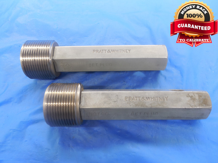 1.735 11 NPS PIPE THREAD PLUG GAGE GO NO GO P.D.'S = 1.6605 & 1.6523 1.7350