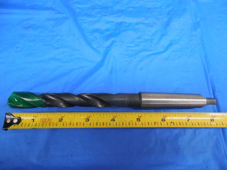 NEW 19/32 DIA. USA MADE HSS DRILL BIT WITH MORSE TAPER #2 SHANK PRECISION TWIST