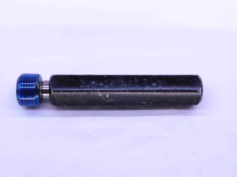 3/8 18 NPT L1 PIPE THREAD PLUG GAGE .375 .3750 N.P.T. NATIONAL TAPER INSPECTION - 3818NPTL1P2