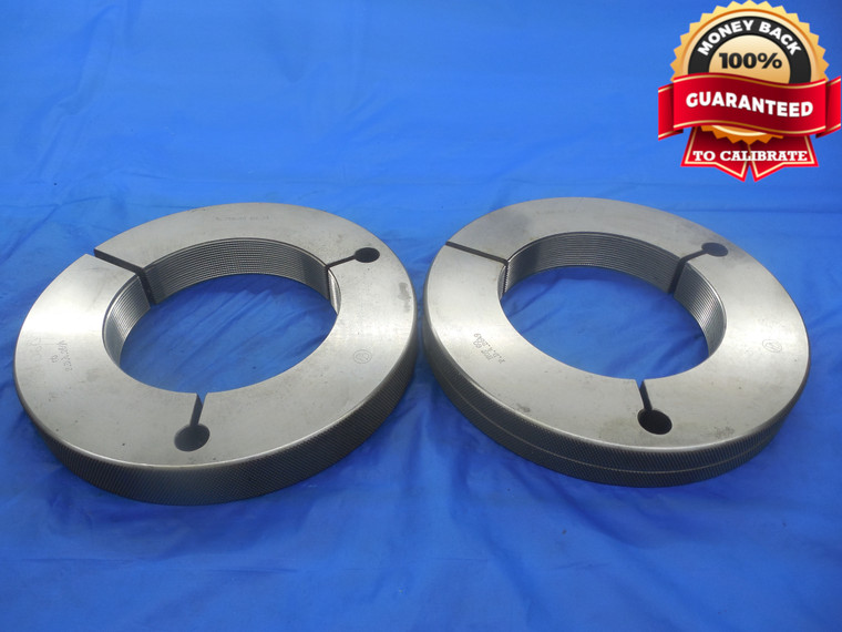 4.310 16 UN 3A THREAD RING GAGES 4.31 GO NO GO P.D.'S = 4.2694 & 4.2649 N-3A