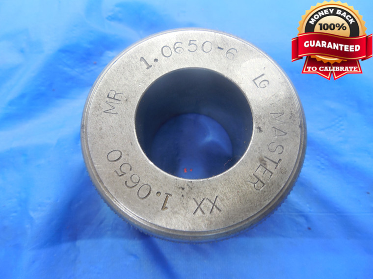 1.0650 CL XX MASTER PLAIN BORE RING GAGE 1.0625 +.0025 OVERSIZE 1 1/16 27.051 mm
