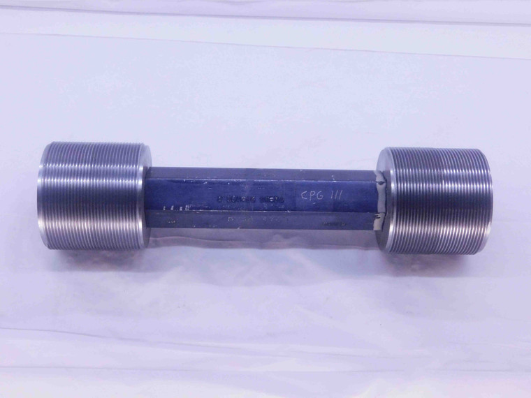 2 1/4 16 UN 2A SET THREAD PLUG GAGE 2.25 2.250 GO NO GO P.D.'S = 2.2078 & 2.2024 - DW3105BU