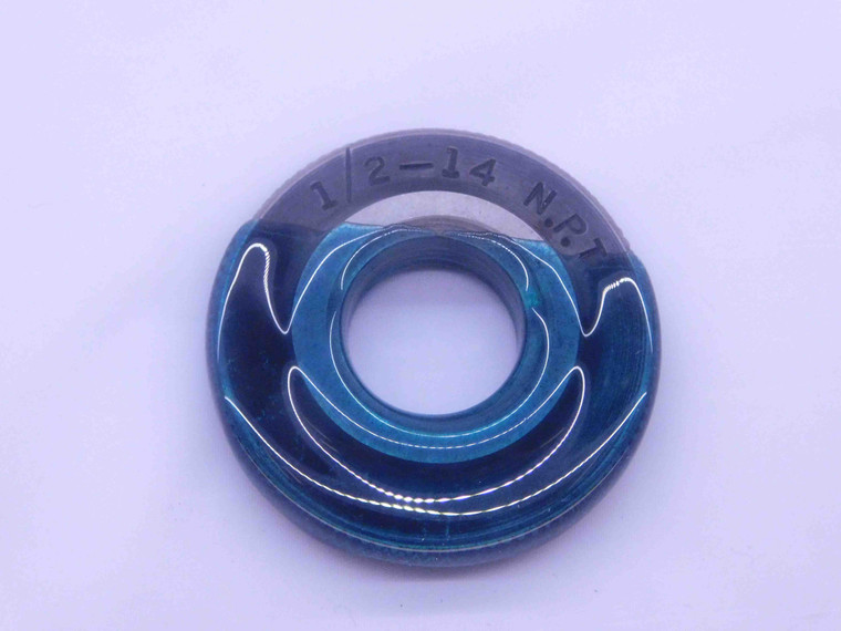 1/2 14 NPT L1 PIPE THREAD RING GAGE .5 .50 .500 .5000 N.P.T. NATIONAL TAPER - 1214NPTL1R1
