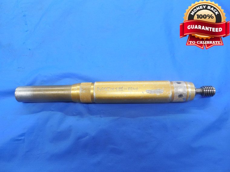 M10 X 1.5 6H METRIC DEPTH THREAD PLUG GAGE 10.0 GO NO GO P.D.'S = 9.028 & 9.208 - DW3234RD