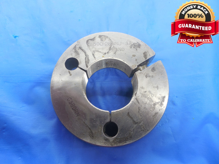 1 1/2 28 UNJ 3A LEFT HAND THREAD RING GAGE 1.5 GO ONLY P.D. = 1.4768 INSPECTION - DW3261RD