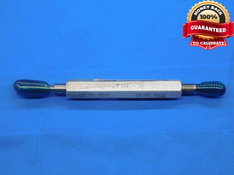 10 24 UNC 3B THREAD PLUG GAGE #10 .190 .1900 GO NO GO P.D.'S = .1629 & .1661 - DW3275RD