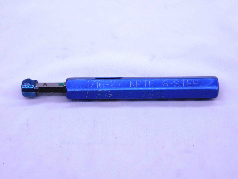 1/16 27 NPTF 6 STEP PIPE THREAD PLUG GAGE .0625 N.P.T.F. DRYSEAL TAPER CHECK - DW3350RD