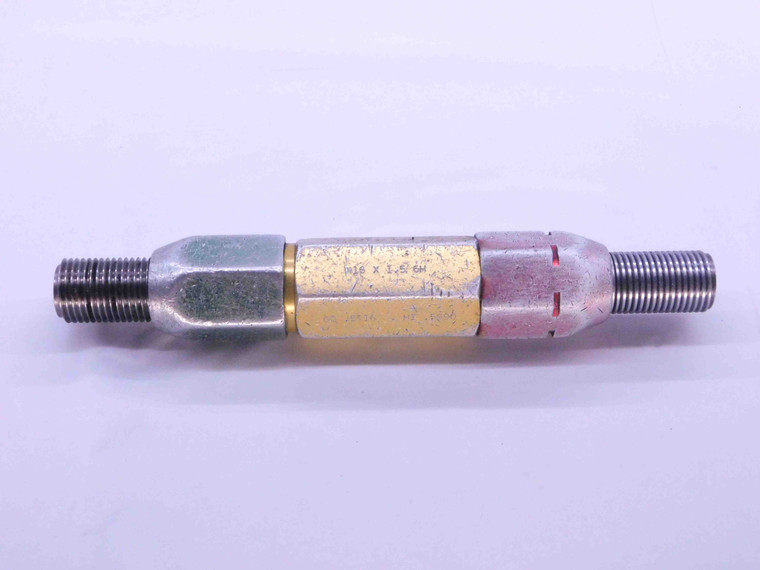 M16 X 1.5 6H METRIC THREAD PLUG GAGE 16 GO NO GO P.D.'S = 15.026 & 15.216 CHECK - M16156HP1
