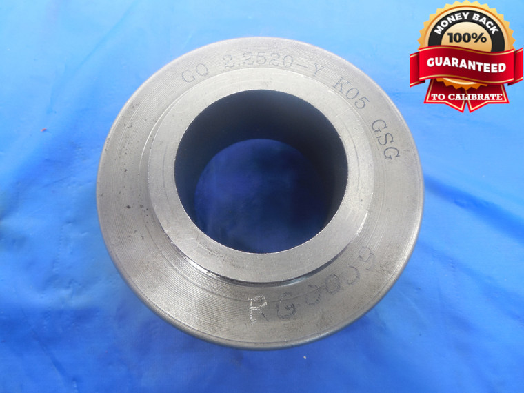 MODIFIED 2.2520 & 2.2580 CLASS Y PIN PLUG GAGE GO NO GO 2.2500 +.0020 OVER 2 1/4