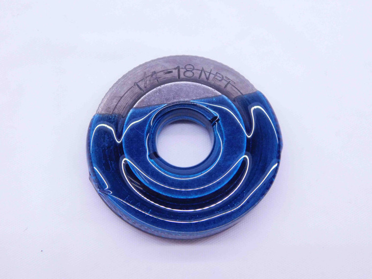 1/4 18 NPT L1 PIPE THREAD RING GAGE .25 .250 .2500 N.P.T. NATIONAL TAPER CHECK - DW3893BURL