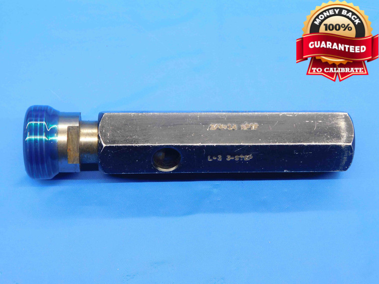 3/4 14 NPTF L3 PIPE THREAD PLUG GAGE .75 .750 .7500 N.P.T.F. DRYSEAL TAPER CHECK - DW4065RDRL