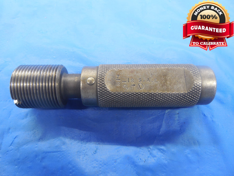 7/8 18 SAE THREAD PLUG GAGE .875 7/8"-18 INSPECTION TOOL  - DW3943RD