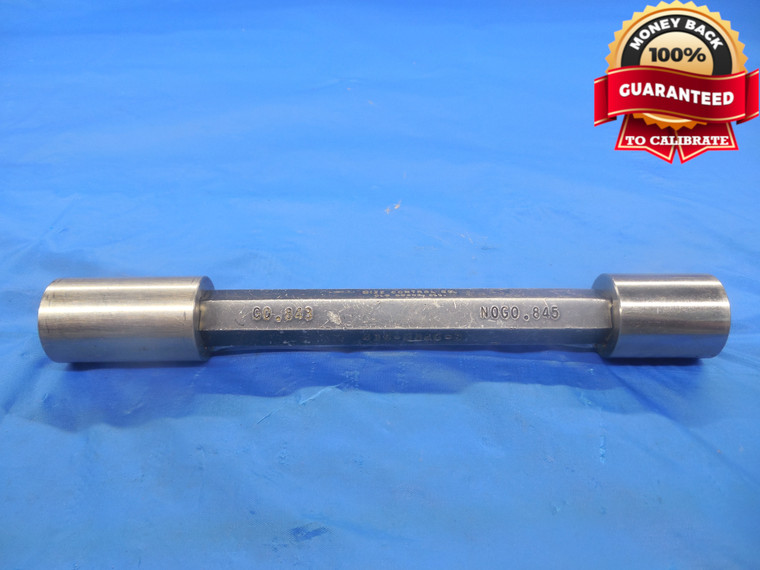 .8430 & .8450 CLASS X PIN PLUG GAGE GO NO GO .8438 UNDER & OVER 27/32 .843 .845