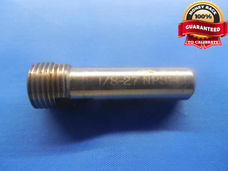 1/8 27 NSPI L1 PIPE THREAD PLUG GAGE .125 1/8"-27 NON-TAPERED INSPECTION TOOL - DW4062RD