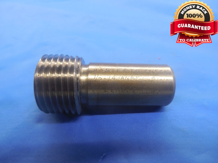 1/2 14 ANPT L1 PIPE THREAD PLUG GAGE MASTER TO CHECK RING L-1 .50 A.N.P.T. - DW4163RD