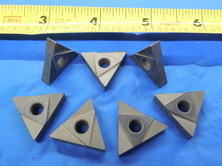 7PCS NEW SECO TNMS 43 CARBIDE TURNING INSERTS GRADE 370 3/16 THICKNESS TNMG