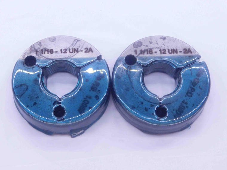 1 1/16 12 UN 2A THREAD RING GAGES 1.0625 GO NO GO P.D.'S = 1.0067 & 1.0010 - DW4334BU