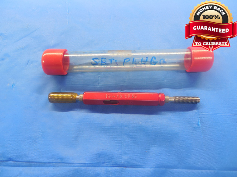 10 32 NF 2A SET THREAD PLUG GAGE #10 .190 GO NO GO P.D.'S = .1688 & .1658 UNF-2A - DW4343BU