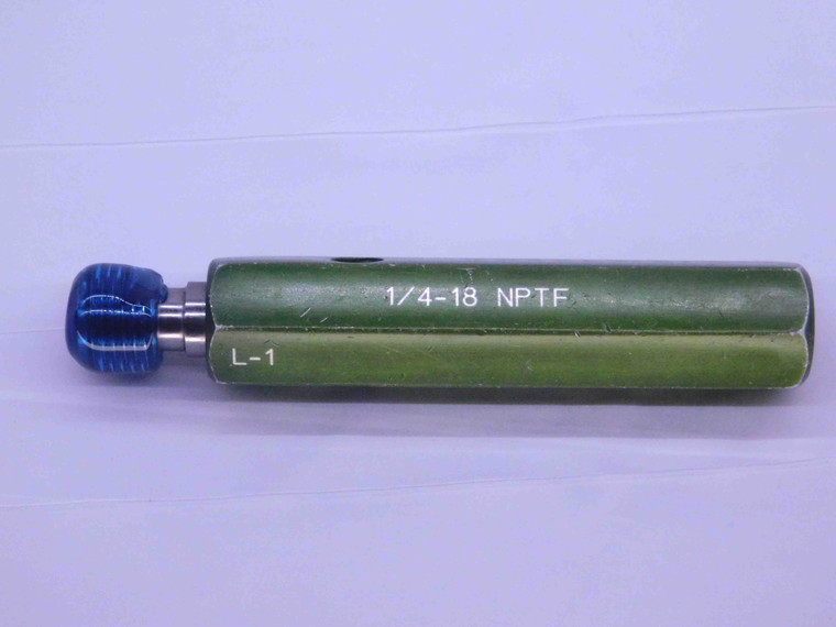 1/4 18 NPTF L1 PIPE THREAD PLUG GAGE .25 .250 .2500 N.P.T.F. DRYSEAL TAPER CHECK - 1418NPTFL1P1