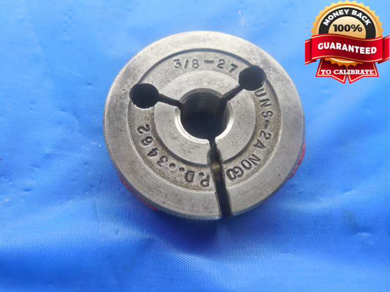 3/8 27 UNS 2A THREAD RING GAGE .375 NO GO ONLY P.D. = .3462 NS-2A 3/8"-27 TOOL - DW4414BU