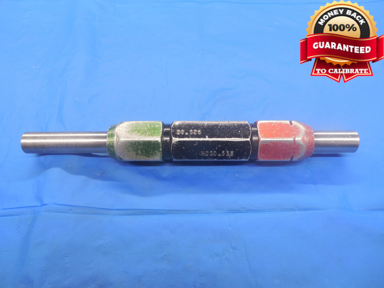 .5280 & .5380 CLASS X PIN PLUG GAGE GO NO GO .5313 -.0033 UNDERSIZE 17/32 13.665
