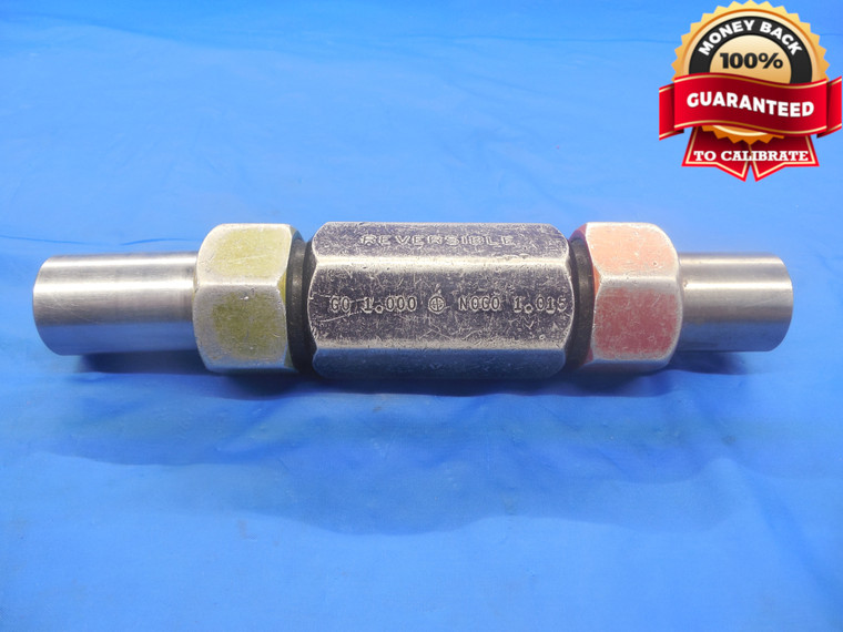 1.0000 & 1.0150 CLASS Y PIN PLUG GAGE GO NO GO ONSIZE 1.0 25.781 mm INSPECTION