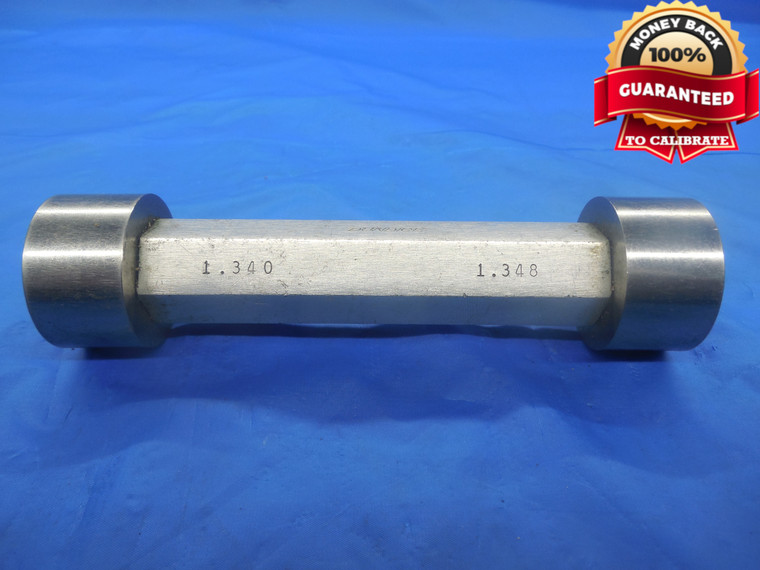 1.3400 & 1.3480 PIN PLUG GAGE GO NO GO 1.3438 -.0038 1 11/32 34.036 1.340 1.348