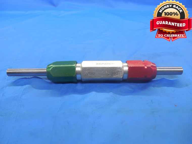 .2900 & .3000 PIN PLUG GAGE GO NO GO .2813 +.0087 OVERSIZE 9/32 7.366 .290 .300