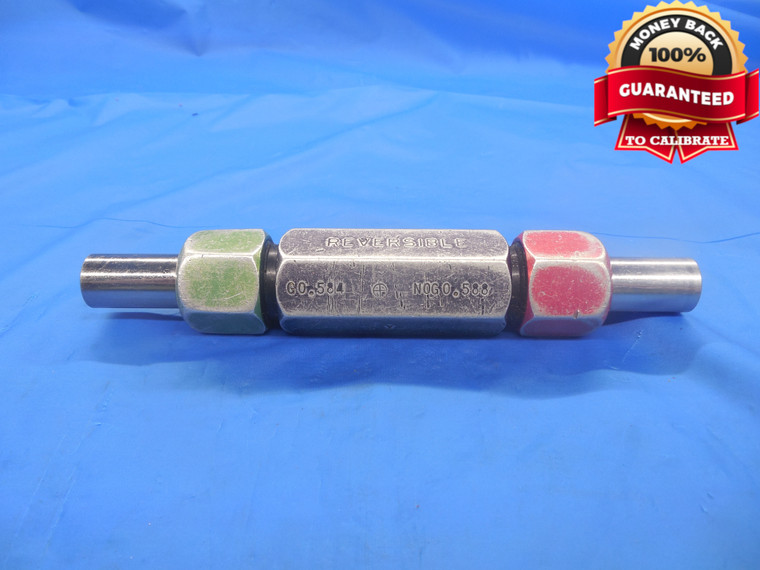 .5840 & .5880 CLASS Z PIN PLUG GAGE GO NO GO .5938 -.0098 19/32 14.935 .584 .588
